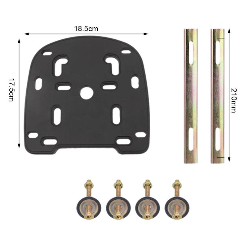Thickened electric vehicle tail box floor plate, universal motorcycle tail box base fixing plate, screws, accessories, and pressure strips are all available.